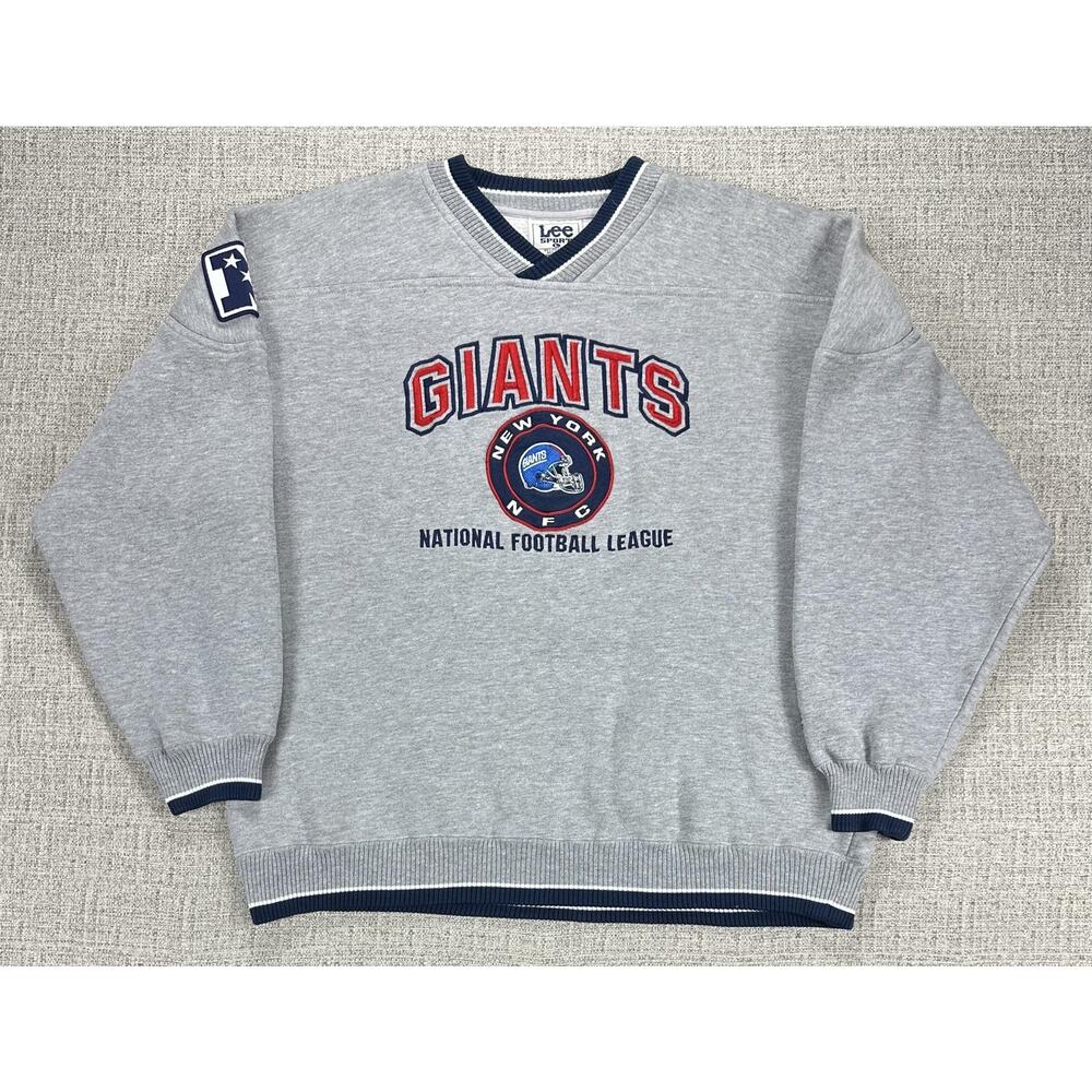 Vintage New York Giants Sweatshirt Mens XL Gray NFL Football Lee Sport 90s